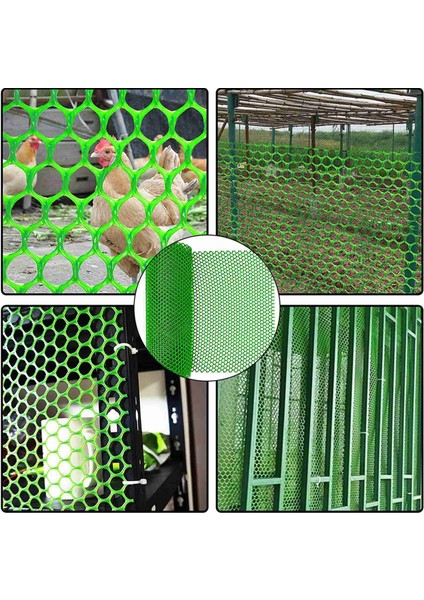 Многоцелевые Наборы,2x Plastik Tavuk Tel Çit Örgüsü, Bahçecilik Için Eskrim Teli, Kümes Hayvanları Eskrim, Tavuk Tel Çerçeve Beyaz (Yurt Dışından)