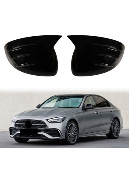 Araba Karbon Fiber Dikiz Yan Cam Ayna Kapağı Trim Çerçeve Yan Ayna Kapakları Sc Sınıfı ile Uyumlu W223 W206 2021 2022 (Yurt Dışından) modelleri