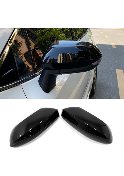 2019-2022 Parlak Siyah Yan Kapı Dikiz Aynası Kapağı Trim Kapağı ile Uyumlu (Yurt Dışından) modelleri