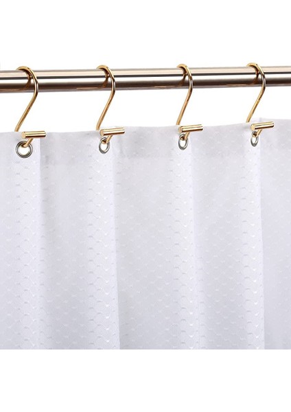 Duş Perdesi Kanca Halkaları, Banyo Için Pirinç Dekoratif Duş Perdesi Halkaları Duş Çubuğu, Duş Kancaları Askıları T Şekilli (Yurt Dışından) fiyatları