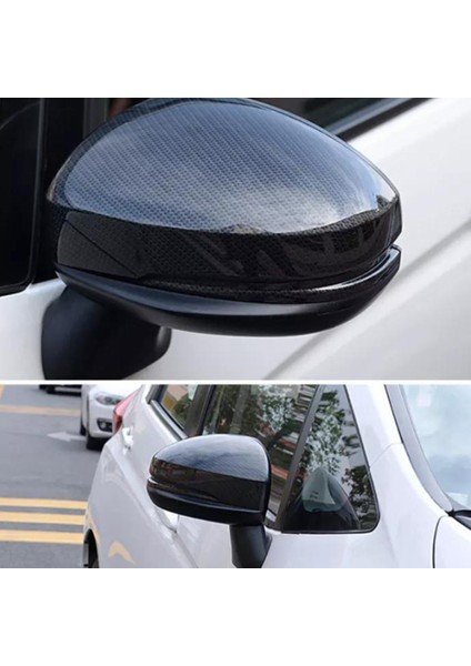 Araba Dikiz Aynası Çerçeve Kapak Trim Fıt Jazz Gk5 Abs Karbon Fiber ile Uyumlu (Yurt Dışından) modelleri