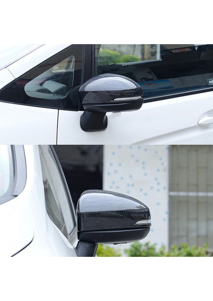 Araba Dikiz Aynası Çerçeve Kapak Trim Fıt Jazz Gk5 Abs Karbon Fiber ile Uyumlu (Yurt Dışından) indirimleri