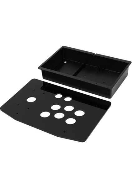 Dıy Siyah Arcade Joystick Yedek Akrilik Panel Kasa Kolu Arcade Oyun Seti Sağlam Inşaat Kurulumu Kolay (Yurt Dışından)