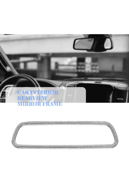 Araba Elmas Iç Dikiz Aynası Çerçevesi Rhinestones Çıkartmaları Kapak C Sınıfı C300 Glc W205 2015-2019 ile Uyumlu (Yurt Dışından) fiyatları