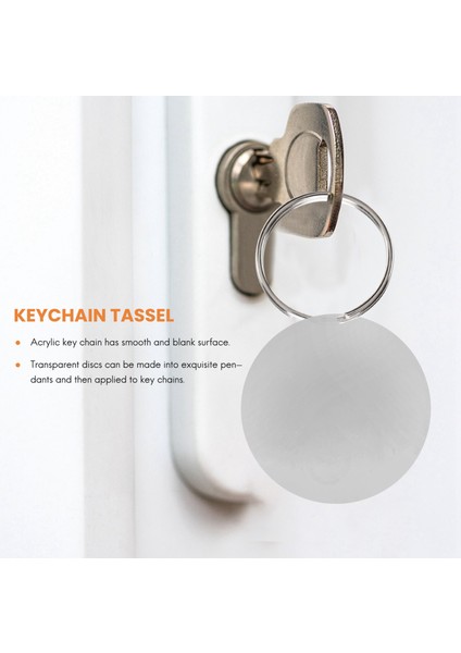 100 Parça 2 Inç Şeffaf Akrilik Anahtarlıklar Delikli Boşluklar, Dayanıklı Akrilik Disk Dıy El Sanatları Için Mükemmel (1/8 Inç Kalın) (Yurt Dışından) fırsatları