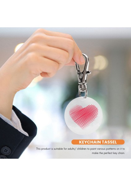 100 Parça 2 Inç Şeffaf Akrilik Anahtarlıklar Delikli Boşluklar, Dayanıklı Akrilik Disk Dıy El Sanatları Için Mükemmel (1/8 Inç Kalın) (Yurt Dışından) indirimleri