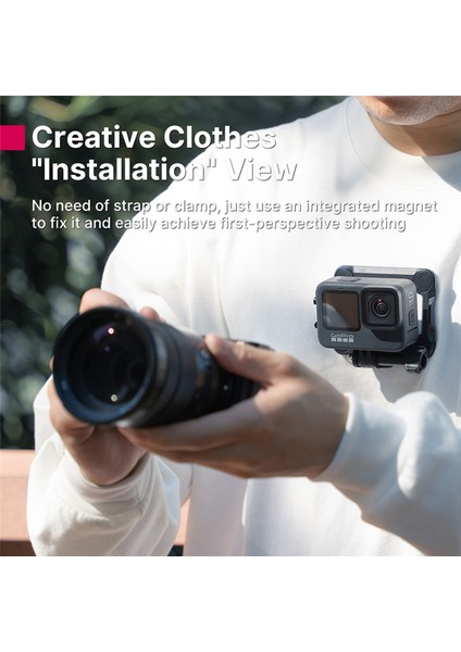 Gp-16 Manyetik Aksiyon Kamera Montajı 3'ü 1 Arada Aksiyon Kamerası Hızlı Çıkarma Braketi, 10 9 8 Adaptörle Uyumlu (Yurt Dışından) fiyatları