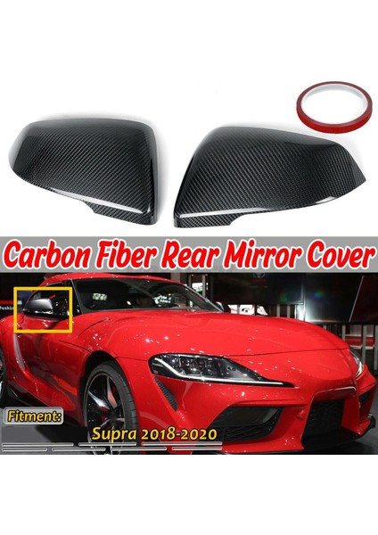 A90 2018-2020 ile Uyumlu Karbon Fiber Stil Araba Yan Ayna Kapağı Kapağı (Yurt Dışından) fiyatları