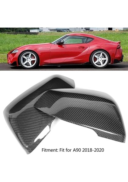 A90 2018-2020 ile Uyumlu Karbon Fiber Stil Araba Yan Ayna Kapağı Kapağı (Yurt Dışından) modelleri