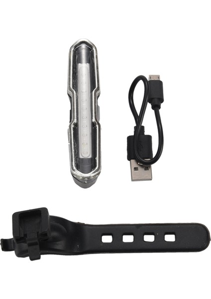 2x LED Bisiklet Kuyruk Işığı Kırmızı ve Mavi USB Şarj Edilebilir Su Geçirmez Süper Parlak Çok Amaçlı Acil Durum Işığı (Yurt Dışından)