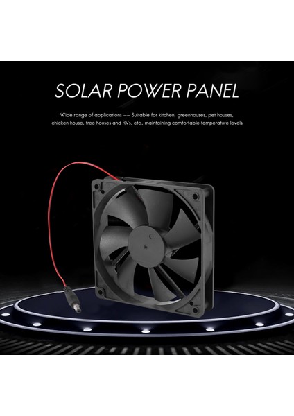 Güneş Paneli Egzoz Fanı, Karavanlar, Seralar, Evcil Hayvan Evleri Için 5V10W Su Geçirmez Taşınabilir Fan (Yurt Dışından) fiyatları