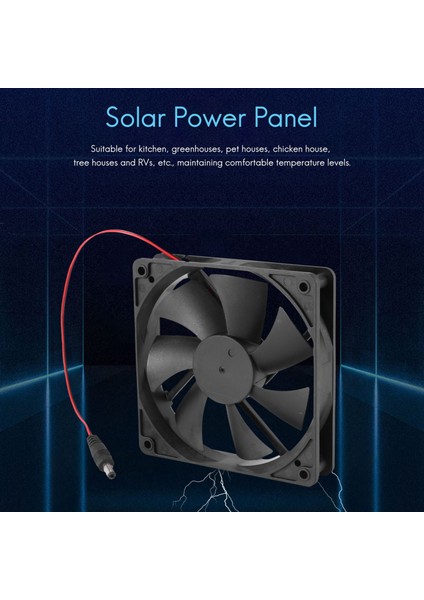 Güneş Paneli Egzoz Fanı, Karavanlar, Seralar, Evcil Hayvan Evleri Için 5V10W Su Geçirmez Taşınabilir Fan (Yurt Dışından) fırsatları