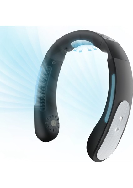 Taşınabilir Klima Boyun Fanı, Yarı Iletken Soğutucu Giyilebilir, Seyahat, Ev, Ofis Için Siyah (Yurt Dışından) fiyatları