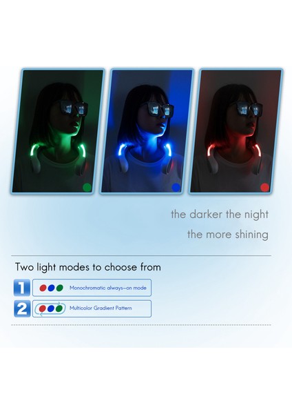 Taşınabilir Klima Boyun Fanı, Yarı Iletken Soğutucu Giyilebilir, Seyahat, Ev, Ofis Için Siyah (Yurt Dışından) fırsatları