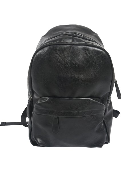 Feger Okul Çantaları Laptop Sırt Çantası Pu Erkek Deri Sırt Çantası Moda Sırt Çantası Su Geçirmez Büyük Seyahat Günlük Erkek Omuz Çantası (Yurt Dışından)