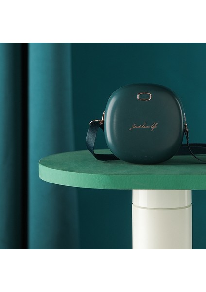 Taşınabilir Asılı Fan Şarj Edilebilir Soğutma Kolye Bladeless Öğrenci Mini USB El Masaüstü Hava Soğutucu Yeşil (Yurt Dışından)