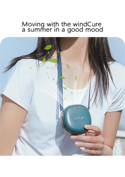 Taşınabilir Asılı Fan Şarj Edilebilir Soğutma Kolye Bladeless Öğrenci Mini USB El Masaüstü Hava Soğutucu Yeşil (Yurt Dışından) fırsatları