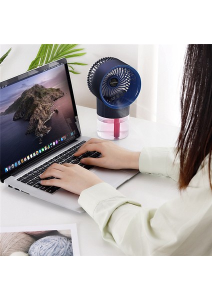 Soğutma Fanı Sisli Klima USB Şarjı Nemlendirme Ev Ofis Için Sessiz Küçük 1 (Yurt Dışından)