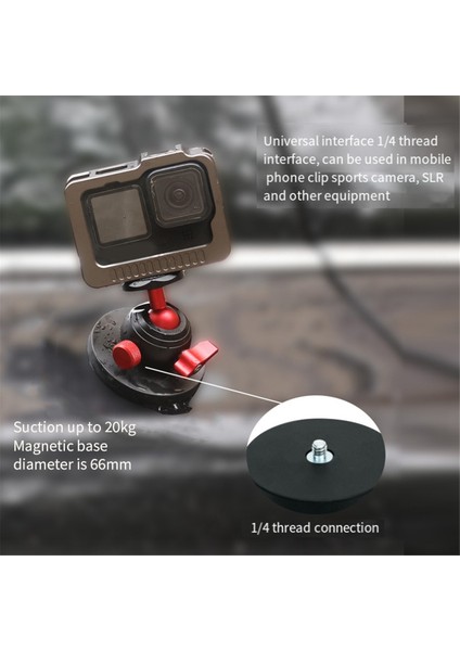 Aksesuarlarla Uyumlu Spor Kamera Gimbal Braketi Çok Fonksiyonlu Araç Braketi Vantuz Braketi, A (Yurt Dışından) indirimleri