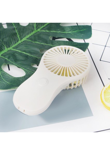 Mini Taşınabilir Cep Fanı Soğuk Hava El Tipi Seyahat Soğutucu Soğutma Fanları (Beyaz) (Yurt Dışından)