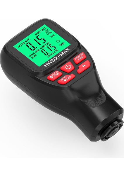 HW300-MAX Kaplama Kalınlık Ölçer 0-2000UM Araba Boyası Film Kalınlık Test Cihazı Araba Kaplama Ölçme Aracı Siyah (Yurt Dışından)