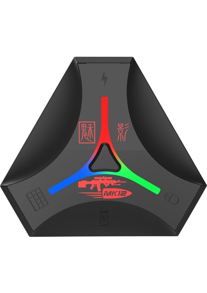 MK12 Tak ve Çalıştır Gamepad Pubg Mobil Denetleyici Oyun Klavyesi Fare Dönüştürücü Bluetooth 5.0 Mobil Oyun ile Uyumlu (Yurt Dışından)