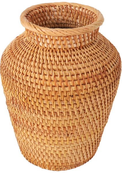 Хранение Продукции,rattan Dokuma Vazo Sanat Vazo Moda Masa Üstü Dekorasyon Bitkiler Saksı Faddish Ev Bahçe Malzemeleri Çiçek (Yurt Dışından)