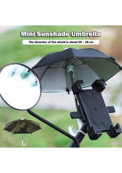 Cep Telefonu Şemsiye Motosiklet Standı Su Geçirmez Rüzgar Geçirmez Güneşi Önlemek Taşınabilir Mini Şemsiye Sürme Sarı (Yurt Dışından) modelleri