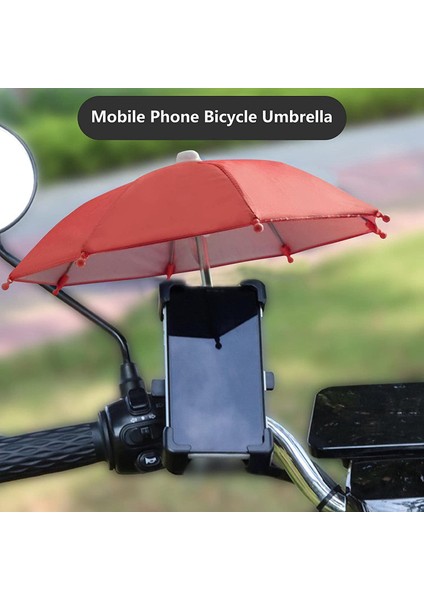 Cep Telefonu Şemsiye Motosiklet Standı Su Geçirmez Rüzgar Geçirmez Güneşi Önlemek Taşınabilir Mini Şemsiye Sürme Sarı (Yurt Dışından) indirimleri