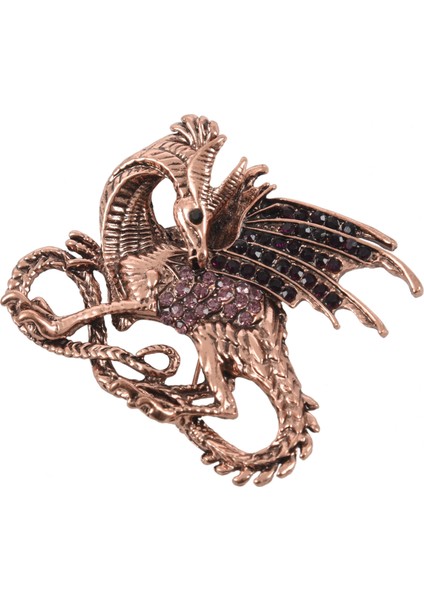 Kristal Yapay Elmas Broş Pin Kişiselleştirilmiş Gül Altın (Yurt Dışından)