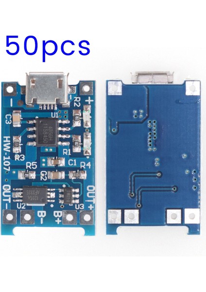 50 Adet Mikro-Usb 18650 Lityum Pil Şarj Kartı 5V 1A Koruma Modülü ile Çift Fonksiyonlu (Yurt Dışından) modelleri