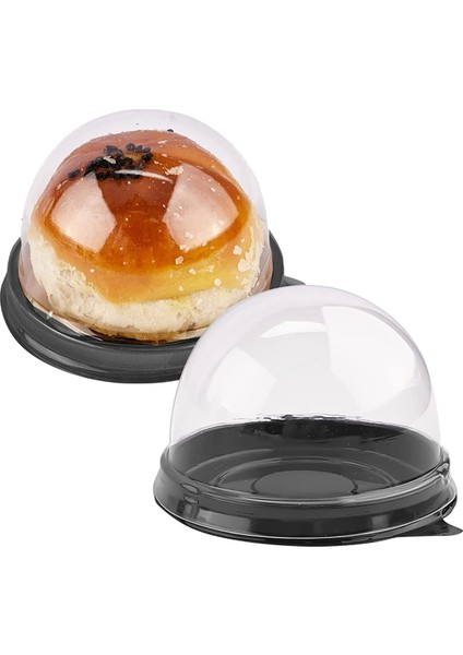 100 Paket Mini Cupcake Kapları Şeffaf Plastik Kek Kutusu Muffin Mooncake Tatlı Peynirli Pasta Için Kubbe Kapaklı (Yurt Dışından) indirimleri