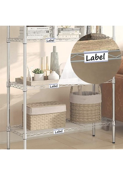 Tel Raf Etiket Tutucular, 60 Paket Plastik Tel Raf Etiket Klipsi, Etiket Kağıdı ile Çıkarılabilir Tel Raf Etiket Tutucu (Yurt Dışından) fırsatları