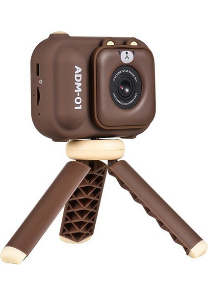 S11 48MP El Braketi Hd Çift Lensli Çocuk Kamera Fotoğraf Video Desteği Sabit Çok Fonksiyonlu Kamera, Kahverengi (Yurt Dışından)