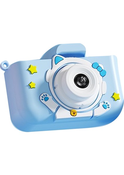 Hd 1080P 96MPT Dijital Kamera 8x Zoom'lu Şarj Edilebilir Kameralar Kompakt Çocuk Uzay Kedisi Karikatür Kamera, Mavi (Yurt Dışından) indirimleri