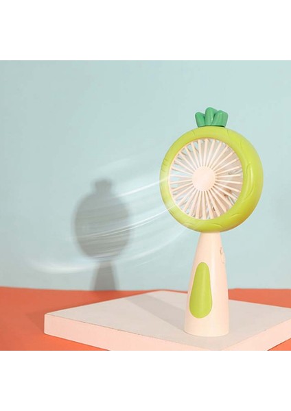 LED Gece Lambası ile Küçük El Fanı 2 Hızlı USB Şarj Edilebilir Açık Havada Seyahat Için Yürüyüş Yürüyüş (Yeşil) (Yurt Dışından) modelleri