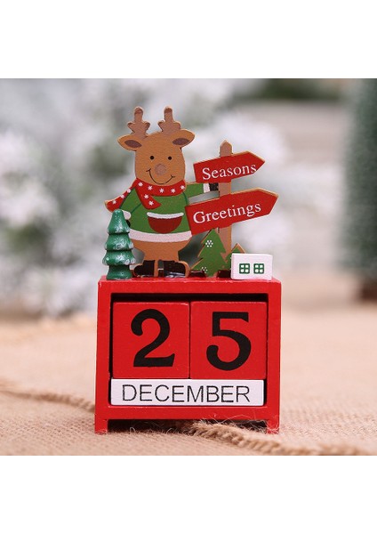 Ahşap Noel Advent Takvimleri Ev Noel Süslemeleri Için Noel Süslemeleri Yaratıcı Yılbaşı Hediyeleri (Yurt Dışından)