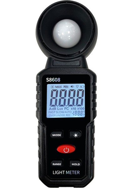 Dijital Aydınlık Işık Ölçer Test Cihazı 200.000LUX Metre Luxmeter Aydınlatma Yoğunluğu Parlaklık Ölçüm Aracı (Yurt Dışından)