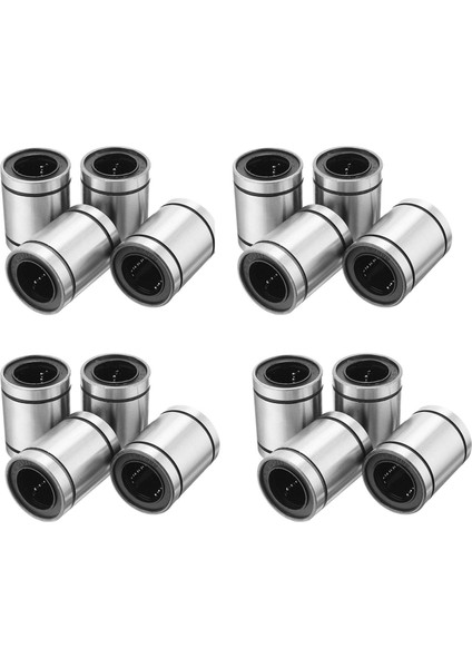 16 Adet LM20UU 20X32X42MM Çift Taraflı Kauçuk Conta Doğrusal Hareket Bilyalı Rulman Burç (Yurt Dışından)