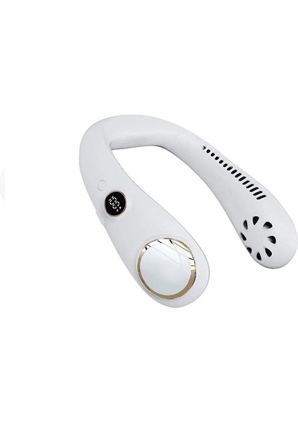 Fanlar Taşınabilir Mini Asılı Boyun Fanı Dijital Ekran Güç Ventilador Bladeless Boyun Bandı Hava Soğutucu (Yurt Dışından) fiyatları