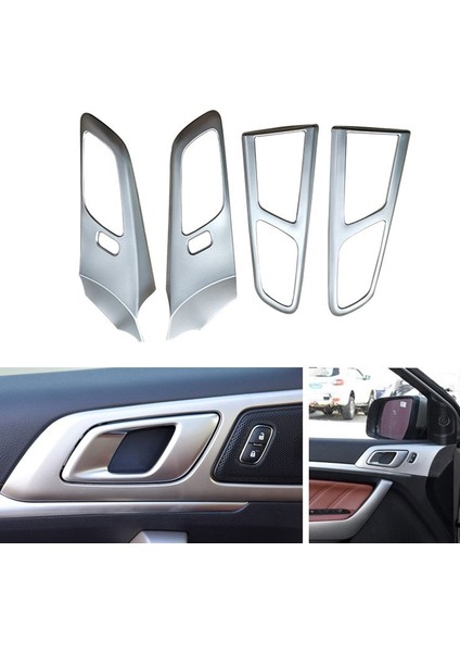 Ranger Everest Endeavour 2015-2021 ile Uyumlu Araba Iç Kapı Kolu Kase Kapağı Trim Çerçeve Dekoratör Etiket Aksesuarları (Yurt Dışından) fiyatları