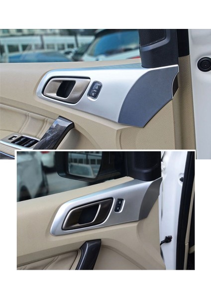Ranger Everest Endeavour 2015-2021 ile Uyumlu Araba Iç Kapı Kolu Kase Kapağı Trim Çerçeve Dekoratör Etiket Aksesuarları (Yurt Dışından) indirimleri