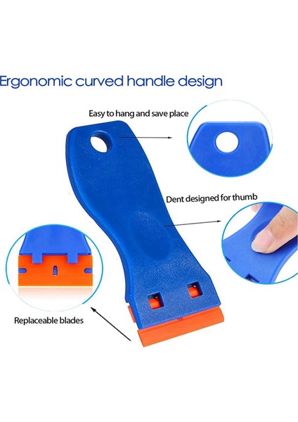 6 Paket Plastik Tıraş Bıçağı Kazıyıcı Aracı Hiçbir Çizik Etiket Kaldırma Kazıyıcı Temizlik Için Yapışkanlı Etiket Çıkartma Tutkal (Yurt Dışından) modelleri