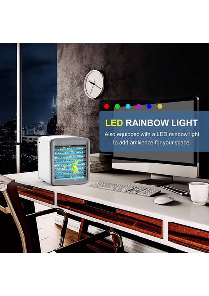 Taşınabilir Klima Fanı Soğutucu Kişisel Evaporatif Şarj Edilebilir Saplı (Yurt Dışından) indirimleri