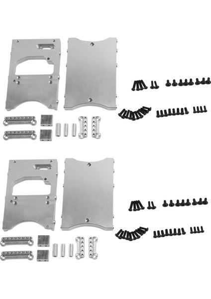 2x Metal Direksiyon Servo Sabit Montaj Dirseği Kiriş Mn D90 D91 D96 D99 MN90 MN99S 1/12 Rc Araba, Gümüş (Yurt Dışından)