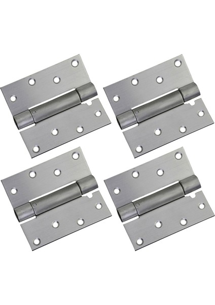 Kendiliğinden Kapanan Kapı Menteşesi, 4 Paket 4 Inç Ağır Hizmet Tipi Kare Paslanmaz Çelik Gömme Yayı Otomatik Kapatıcı Menteşe Donanımı (Yurt Dışından)