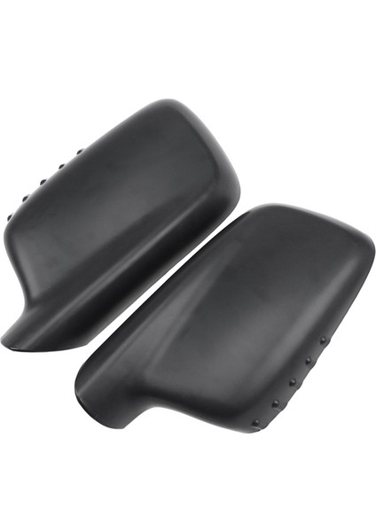 1 Çift Araba Dikiz Aynası Trim Kapakları ile Uyumlu E65 E66 E67 E46 Coupe E46 51167074236 51167074235 Siyah (Yurt Dışından)