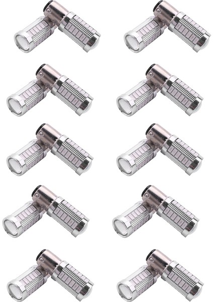 20 Adet Kırmızı 1157 P21/5W BAY15D Süper Parlak 33 Smd 5630 5730 LED Otomatik Fren Lambaları Sis Lambası 21/5W (Yurt Dışından)