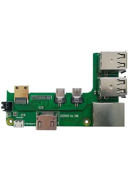 Zero 2W - 3b Arayüz Adaptörü Zero - Pi3 Genişletme Kartı ile Uyumlu Zero Pi0 USB Hub RJ45 (3usb) (Yurt Dışından)