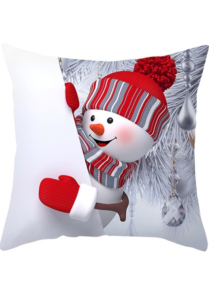 Ev Için Noel Minder Örtüsü Süslemeleri Noel Süsleri Noel Navidad Hediyeleri Mutlu Yıllar (Yurt Dışından)